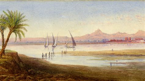 Historical city travel guide: Thebes, Egypt, 13th .